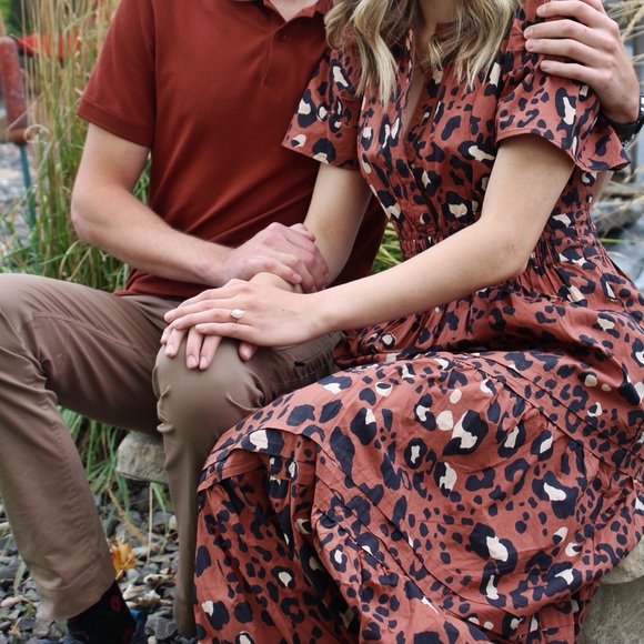 EUC Anthropologie Somerset dress in leopard print - Picture 5 of 5